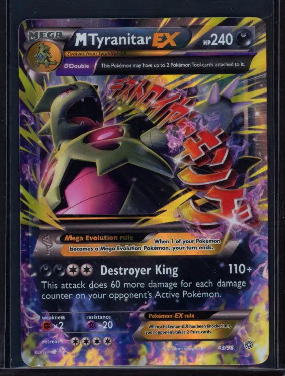 M Tyranitar Ex 43/98 Raw - RookieLegends