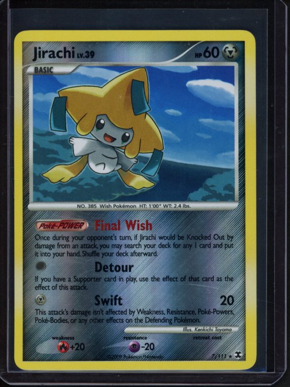 Jirachi LV.39 7/111 Reverse Holo Raw