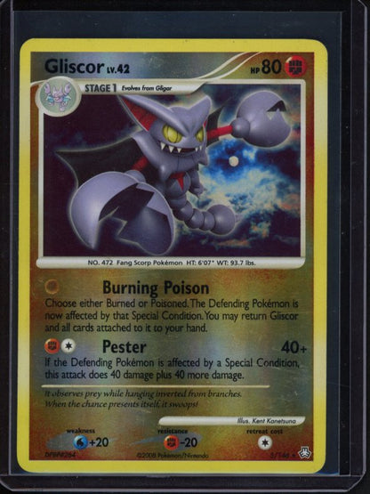 Gliscor LV.42 5/146 Reverse Holo Raw