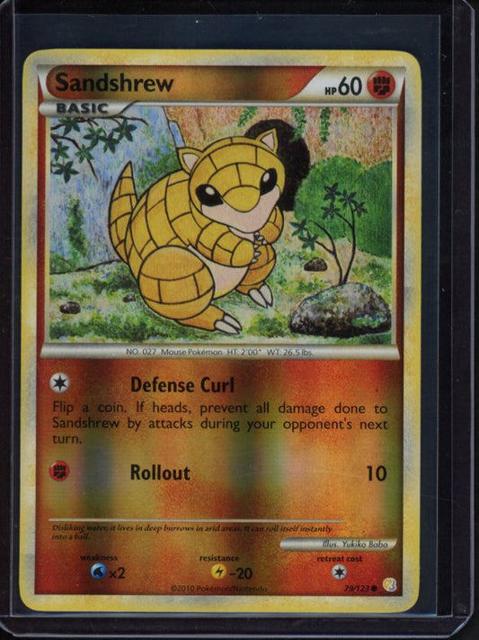 Sandshrew 79/123 Reverse Holo Raw