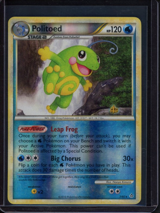 Politoed 7/95 Reverse Holo Raw