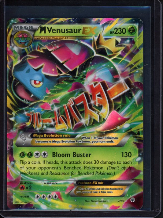 M Venusaur Ex 2/83 Raw