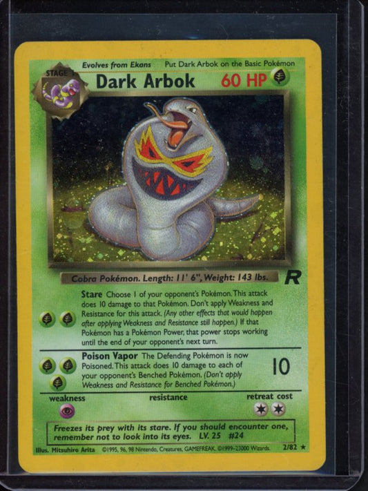 Dark Arbok 2/82 Raw