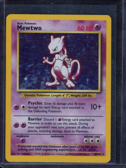 Mewtwo 10/102 Raw