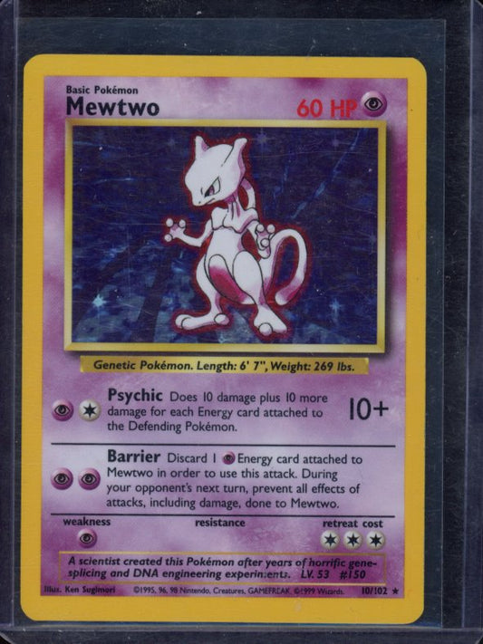 Mewtwo 10/102 Raw