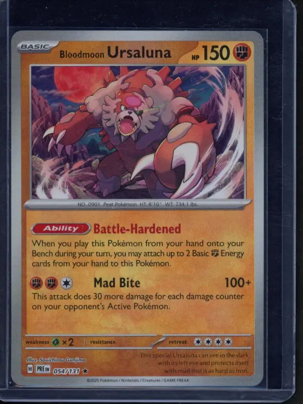 Bloodmoon Ursaluna 054/131 Master Ball - RookieLegends