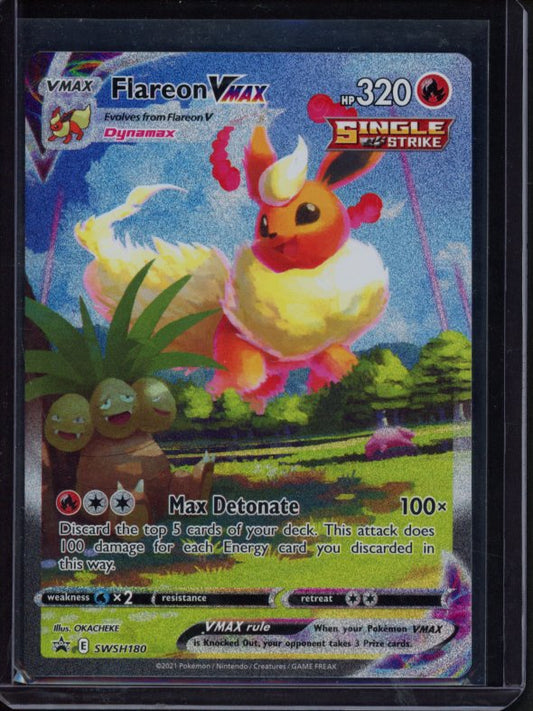 Flareon Vmax SWSH180 Raw