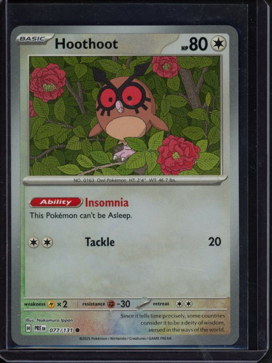 Hoothoot 077/131 Master Ball Raw