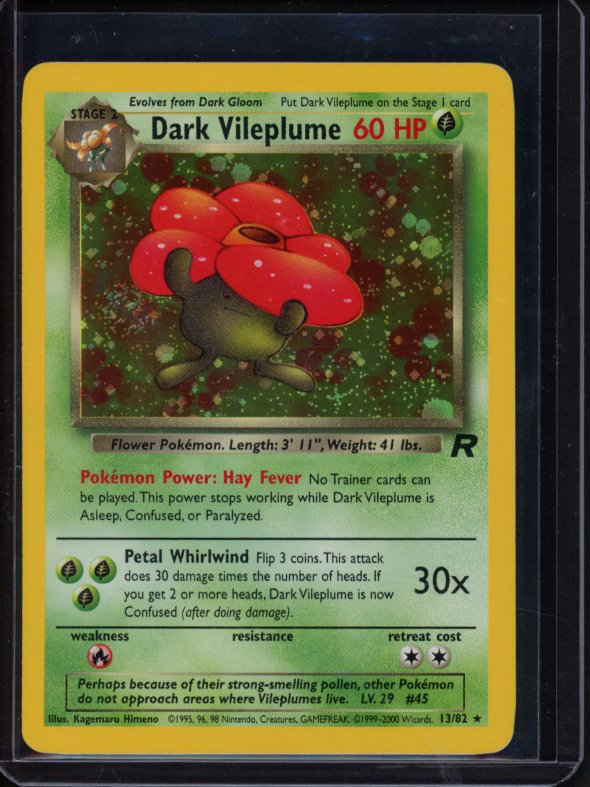 Dark Vileplume 13/82 Raw