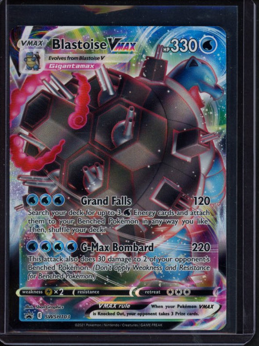 Blastoise Vmax SWSH103 Raw