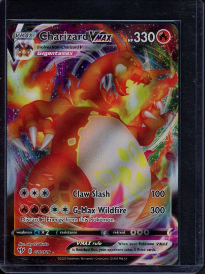 Charizard Vmax 020/189 Raw
