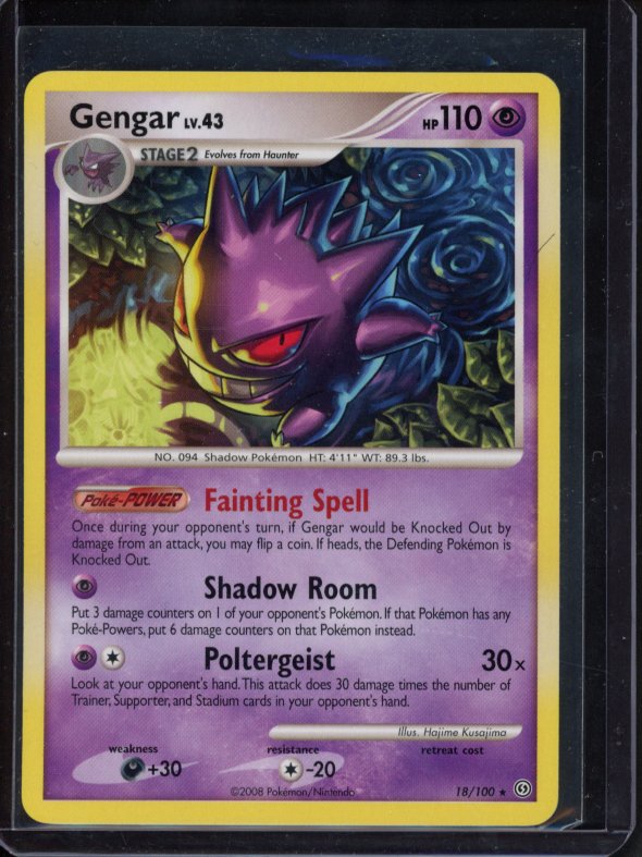 Gengar LV.43 18/100 Raw