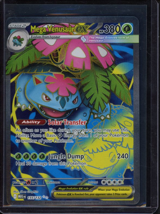 Mega Venusaur Ex 155/132 Raw