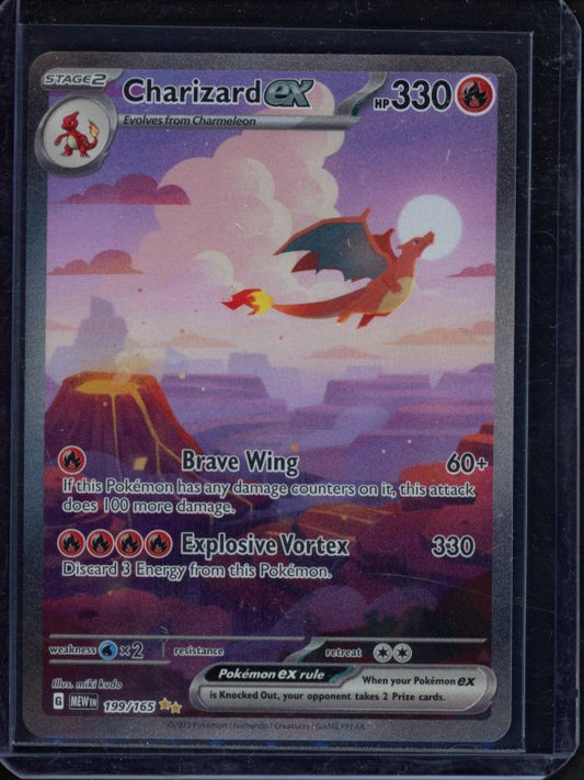 Charizard Ex 199/165 Raw