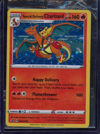 Special Delivery Charizard SWSH075 Sealed Promo Raw