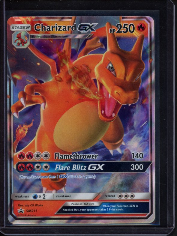 Charizard Gx SM211 Raw