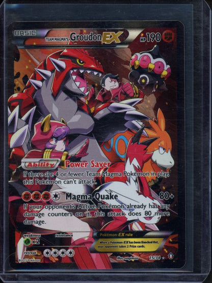 Team Magma's Groudon Ex 15/34 Raw