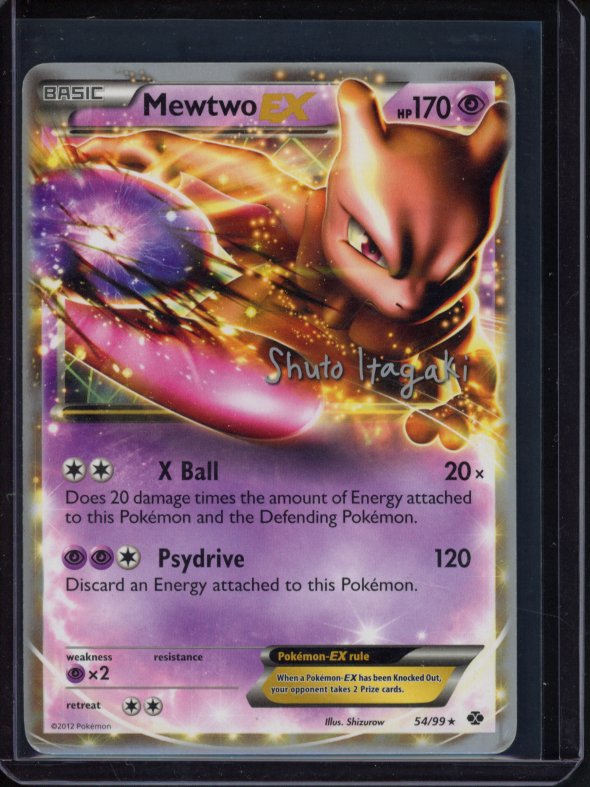 Mewtwo Ex 54/99 (Shuto Itagaki) Raw