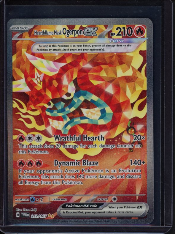 Heartflame Mask Ogerpon Ex 212/167 Raw