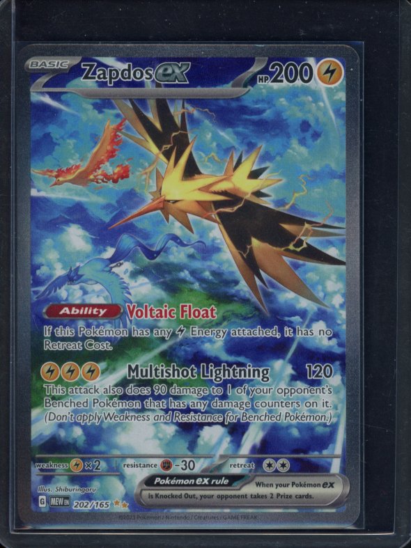 Zapdos Ex 202/165 Raw