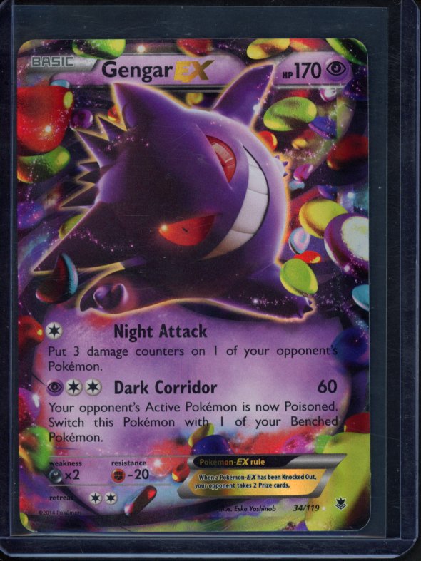 Gengar Ex 34/119 Raw