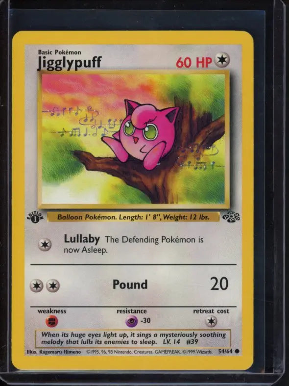 Jigglypuff 54/64 1 St Edition Raw - RookieLegends