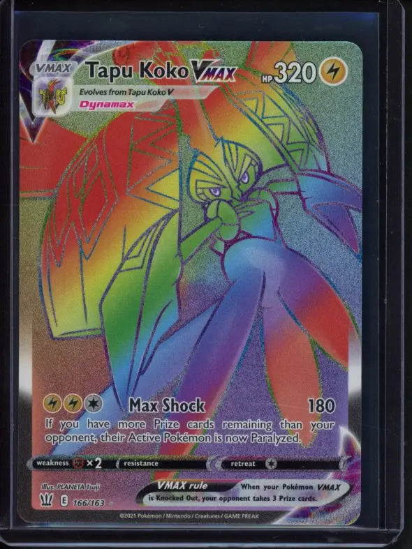 Tapu Koko Vmax 166/163 Raw - RookieLegends