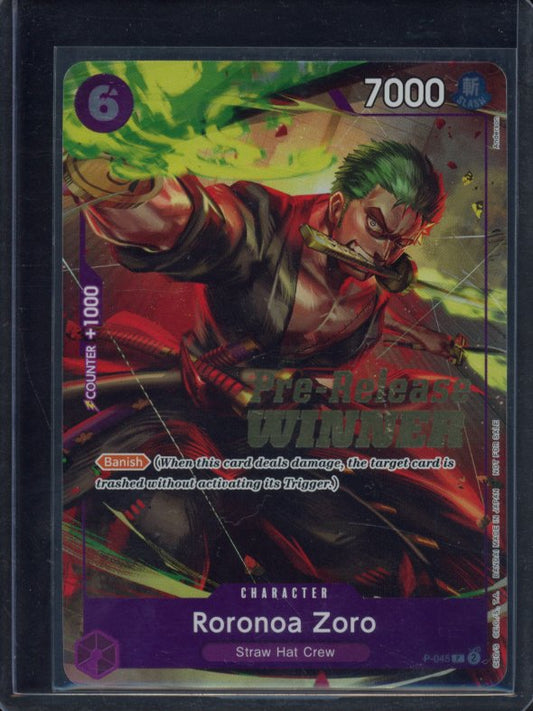 Roronoa Zoro (Pre-Release Tournament Winner) P-045