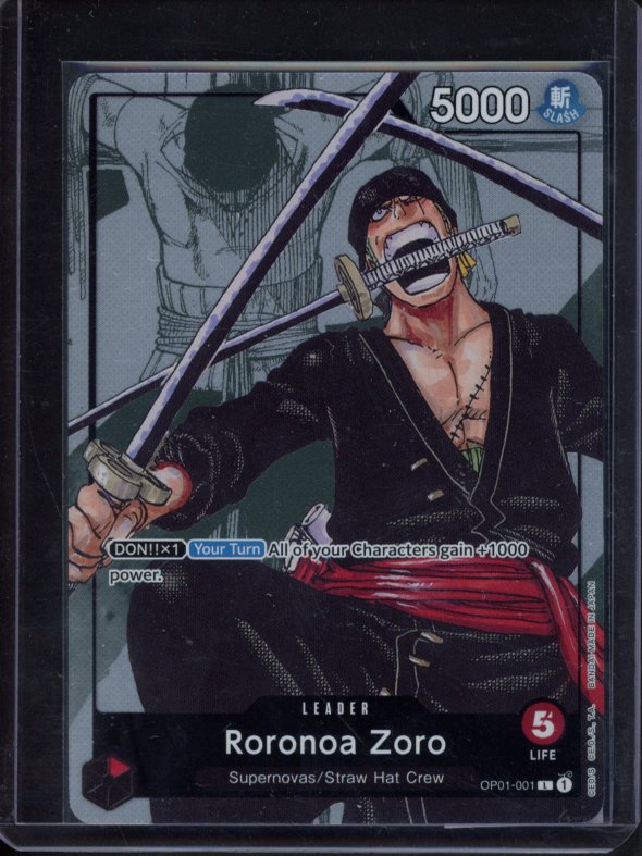 Roronoa Zoro (Alternate Art) OP01-001 Raw