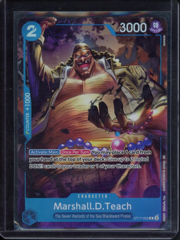 Marshall.D.Teach (Seven Warlords Of The Sea Binder Set) ST17-005 Raw