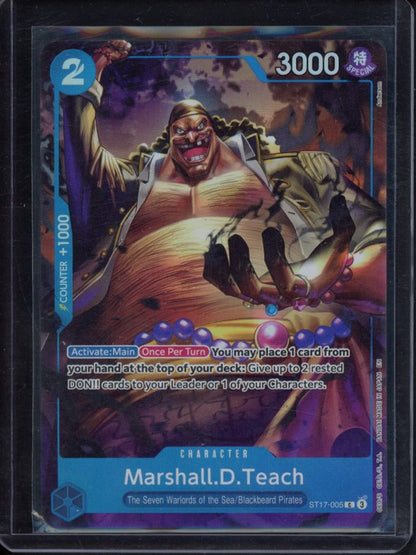 Marshall.D.Teach (Seven Warlords Of The Sea Binder Set) ST17-005 Raw