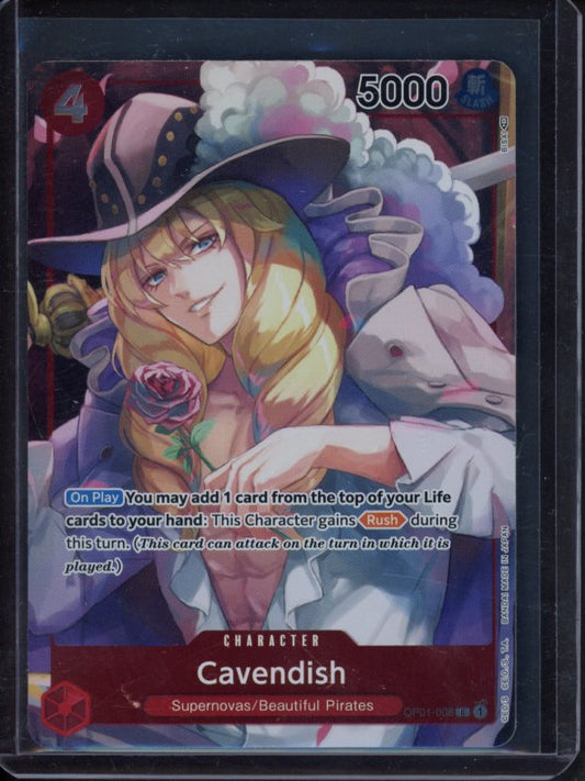 Cavendish (Box Topper) OP01-008 Raw