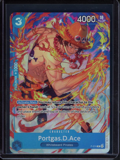 Portgas.D.Ace (Premium Card Collection Best Selection Vol.3) P-074 Raw