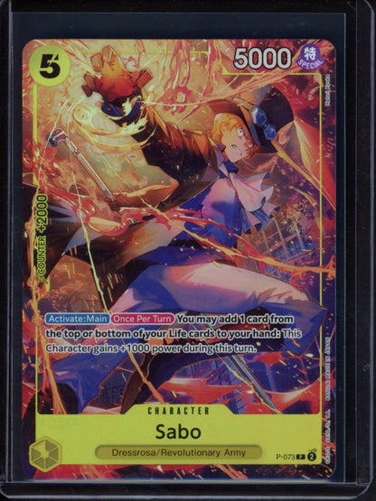 Sabo (Premium Card Collection Best Selection Vol.3) P-073 Raw