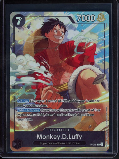 Monkey.D.Luffy (Premium Card C ollectioin Best Selection Vol.3) P-075 Raw