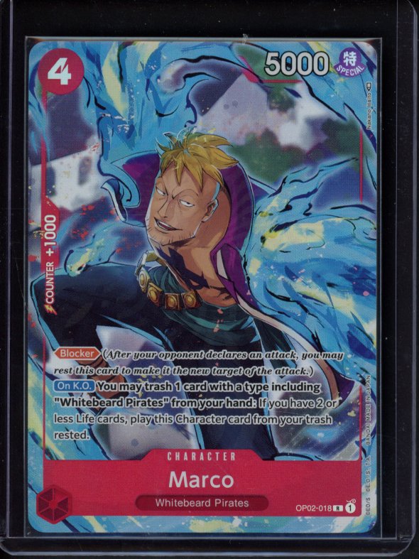 Marco (Alternate Art) OP02-018 Raw