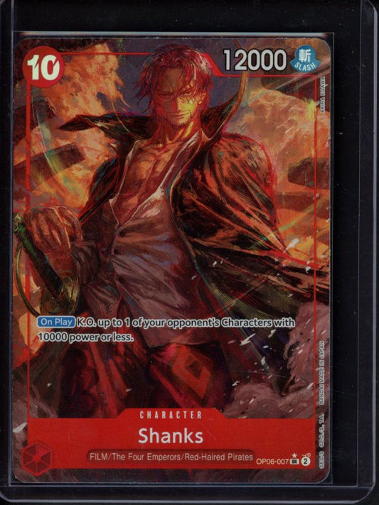 Shanks (Alternate Art) OP06-007 Raw
