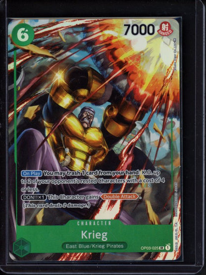 Krieg (Alternate Art) OP03-025 Raw