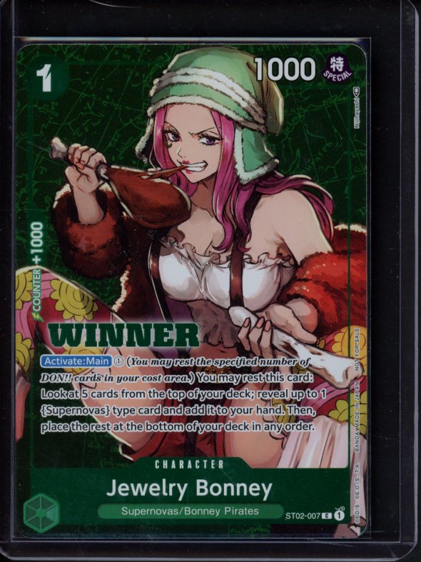 Jewelry Bonney (Tournament Pack Vol.3 Winner) ST02-007 Raw