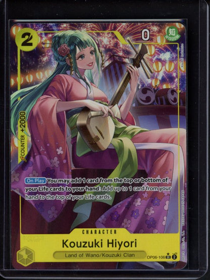 Kouzuki Hiyori (Alternate Art) OP06-106 Raw