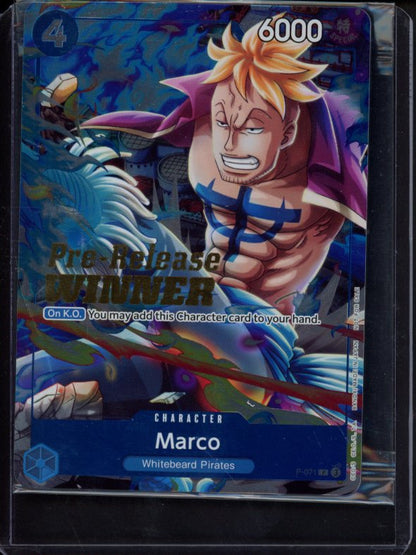 Marco (Two Legends Pre-Release Winner) P-071 Sealed Promo