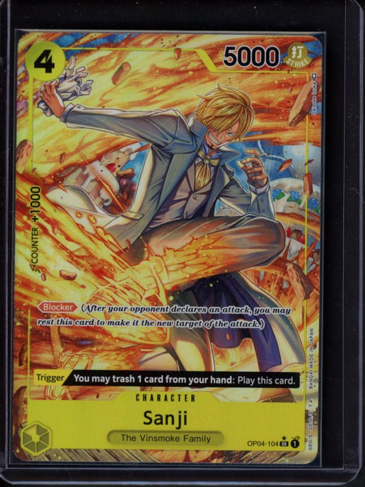 Sanji ( Alternate Art) OP04-104 Raw