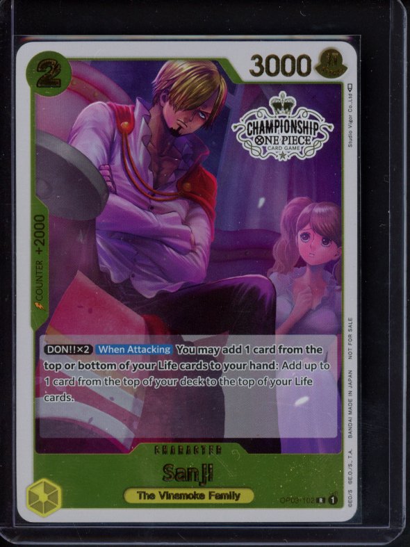 Sanji (Store Championship Participation Pack Vol.2) OP03-102 Raw