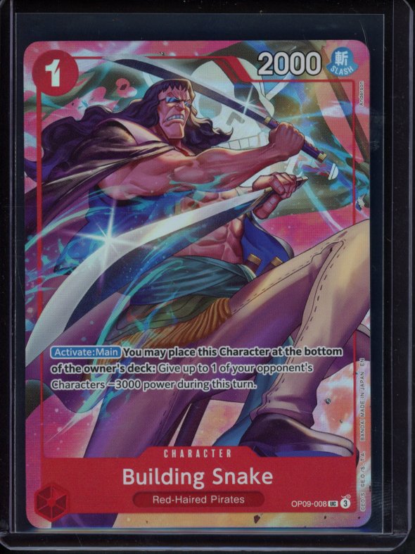 Building Snake (Premium Card Collection Best Selection Vol.4) OP09-008 Raw