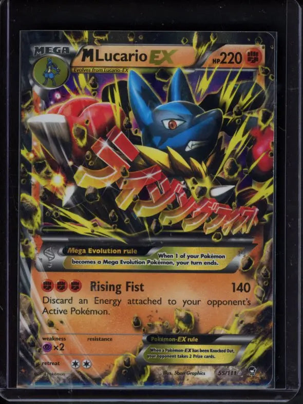 M Lucario Ex 55/111 Raw - RookieLegends