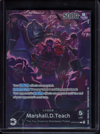 Marshall.D.Teach (English Version 2nd Anniversary Set) OP09-081 Raw