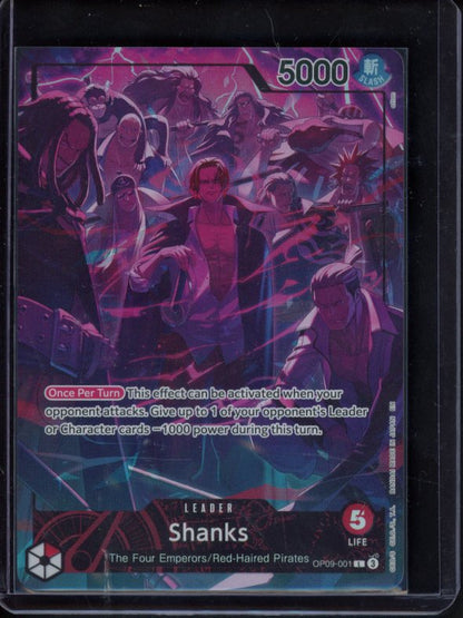 Shanks (English Version 2nd Anniversary Set) OP09-001 Raw