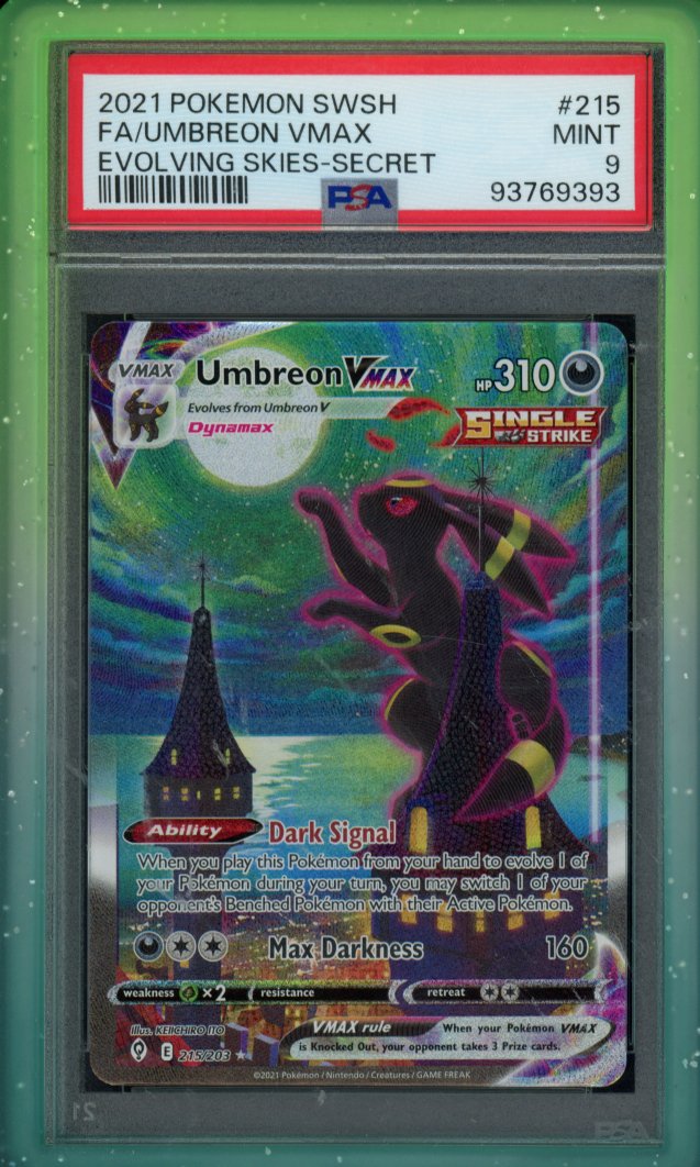 Umbreon Vmax 215/203 PSA 9