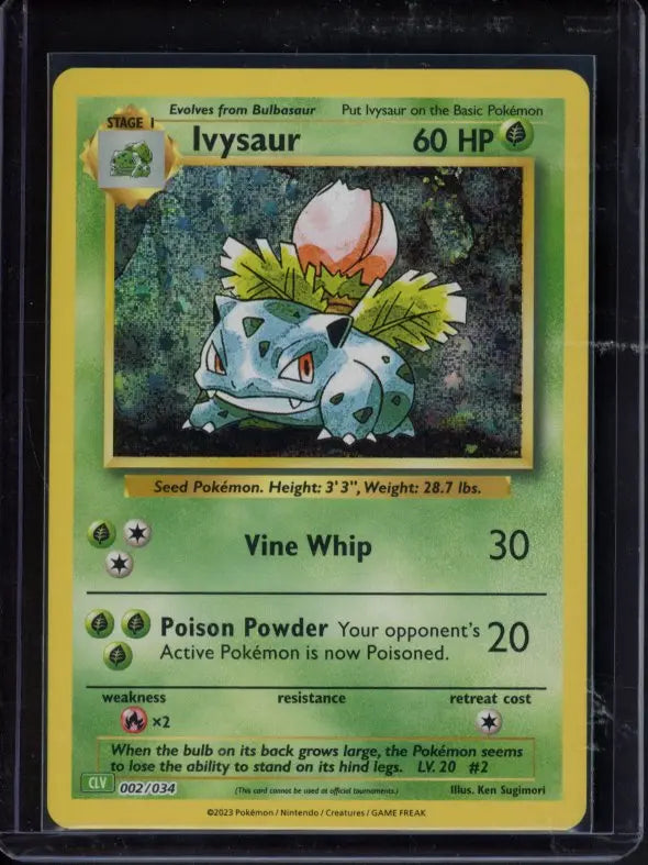 Ivysaur 002/034 Raw - RookieLegends