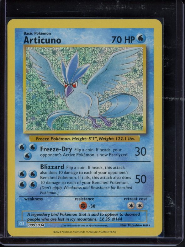 Articuno 009/034 Raw - RookieLegends